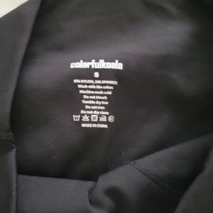 Black Leggings size small - Colorful koala